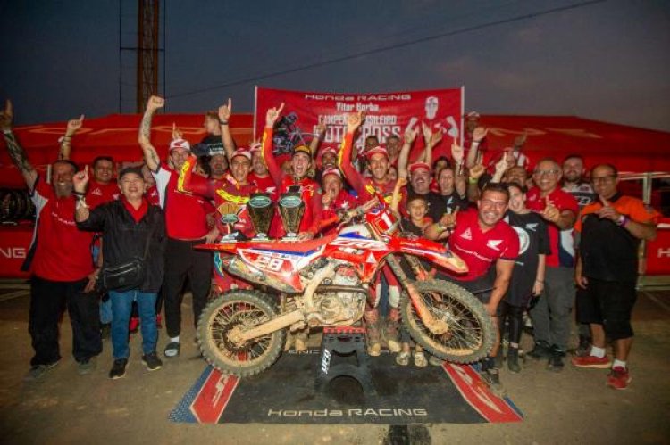 Vitor Borba, da Honda Racing, é campeão brasileiro de motocross da MX2 e faz história