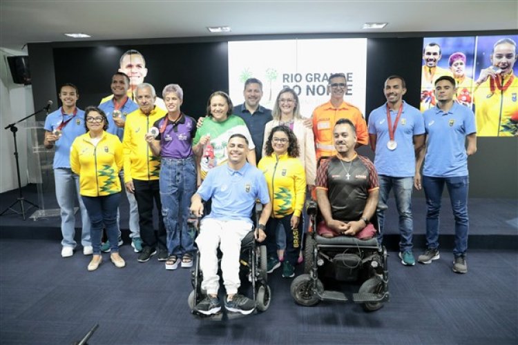 Governo do Estado homenageia potiguares medalhistas dos Jogos Paralímpicos de Paris