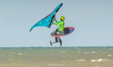 Competidores mirins do Gostoso Wing Foil Cup surpreendem na 7ª Etapa do Circuito Brasileiro em São Miguel do Gostoso