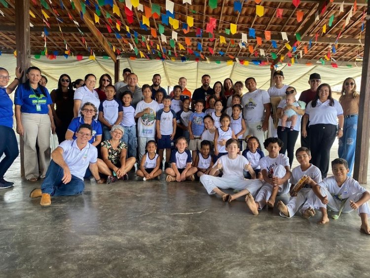 Escola São Francisco, no Rio Grande do Norte, realiza projeto social para as crianças por meio de rodas de capoeira