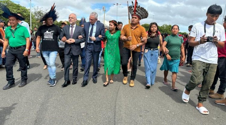 Movimento Indígena de Roraima realiza mais uma mobilização histórica no V Acampamento Terra Livre-RR